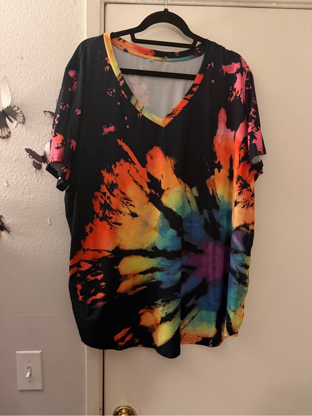 Women’s V-Neck Tie-Dye 4XL